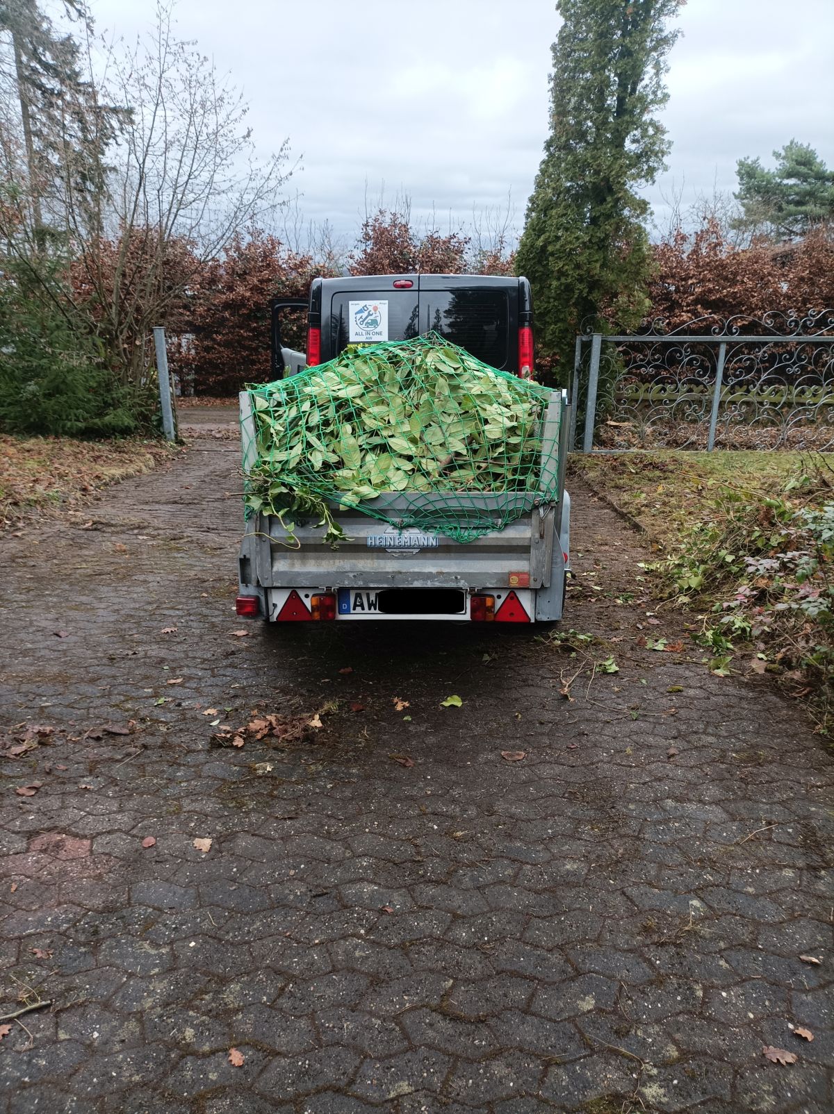 Abtransport von Grünschnitt